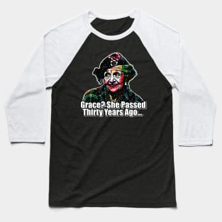 Grace? She Passed - Aunt Bethany Christmas Design Baseball T-Shirt